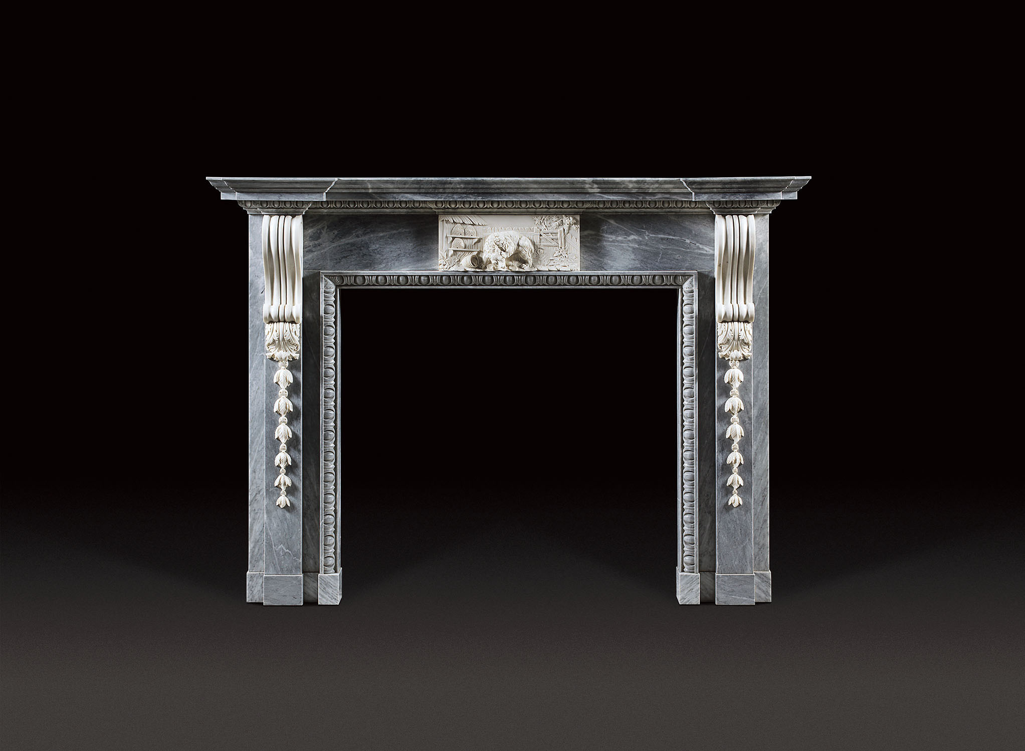 Jamb Bradley Bardiglio fireplace