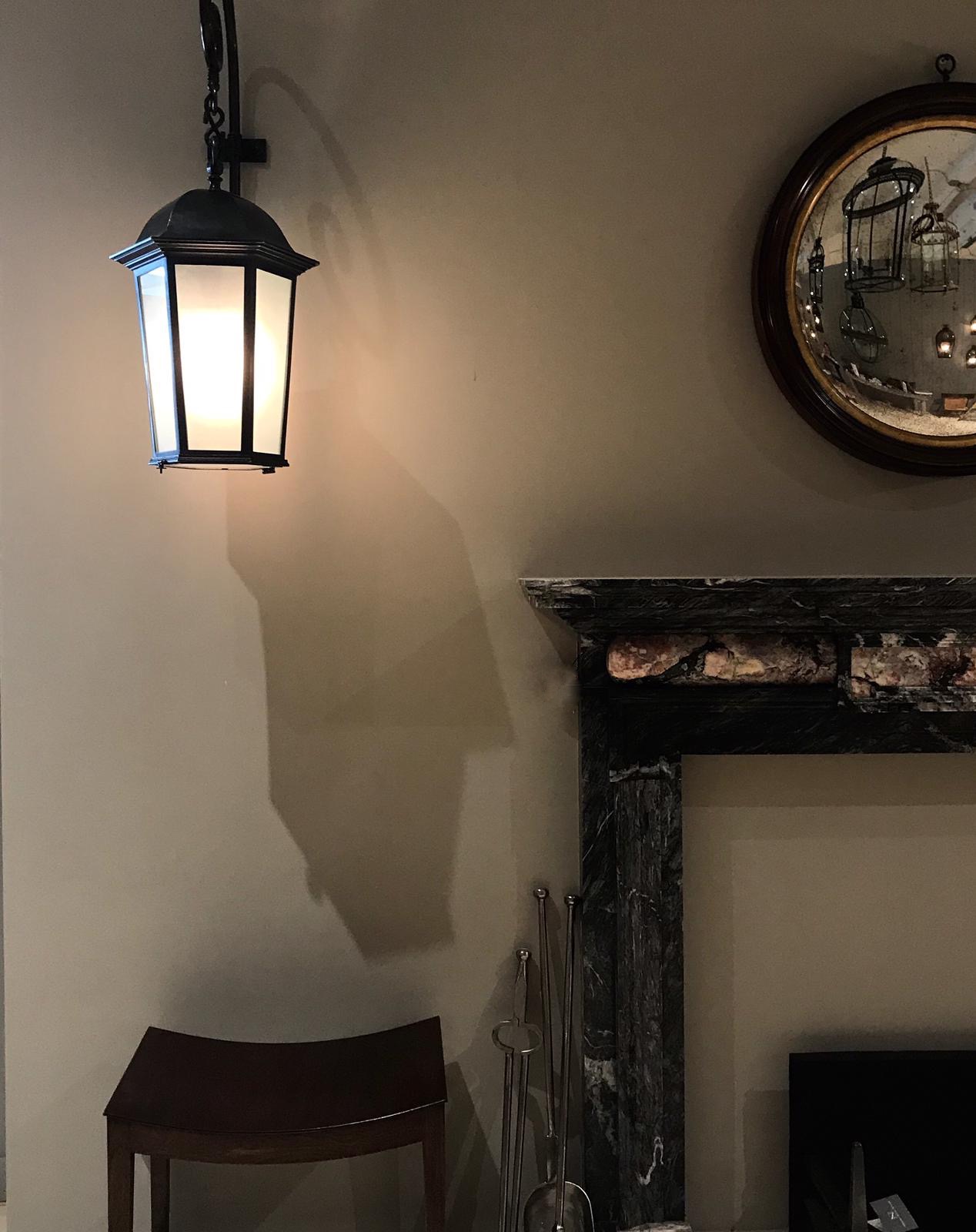 Detail of the Argyll mantelpiece in Italian grey marble, part of the 2019 mantel collection