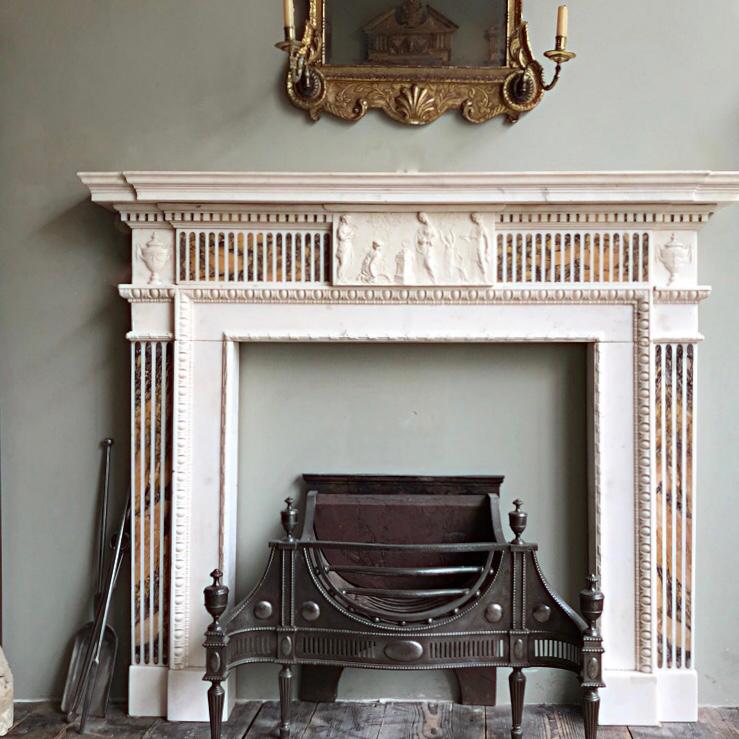 Jamb 18th Century Palladian chimneypiece in our London Showroom.