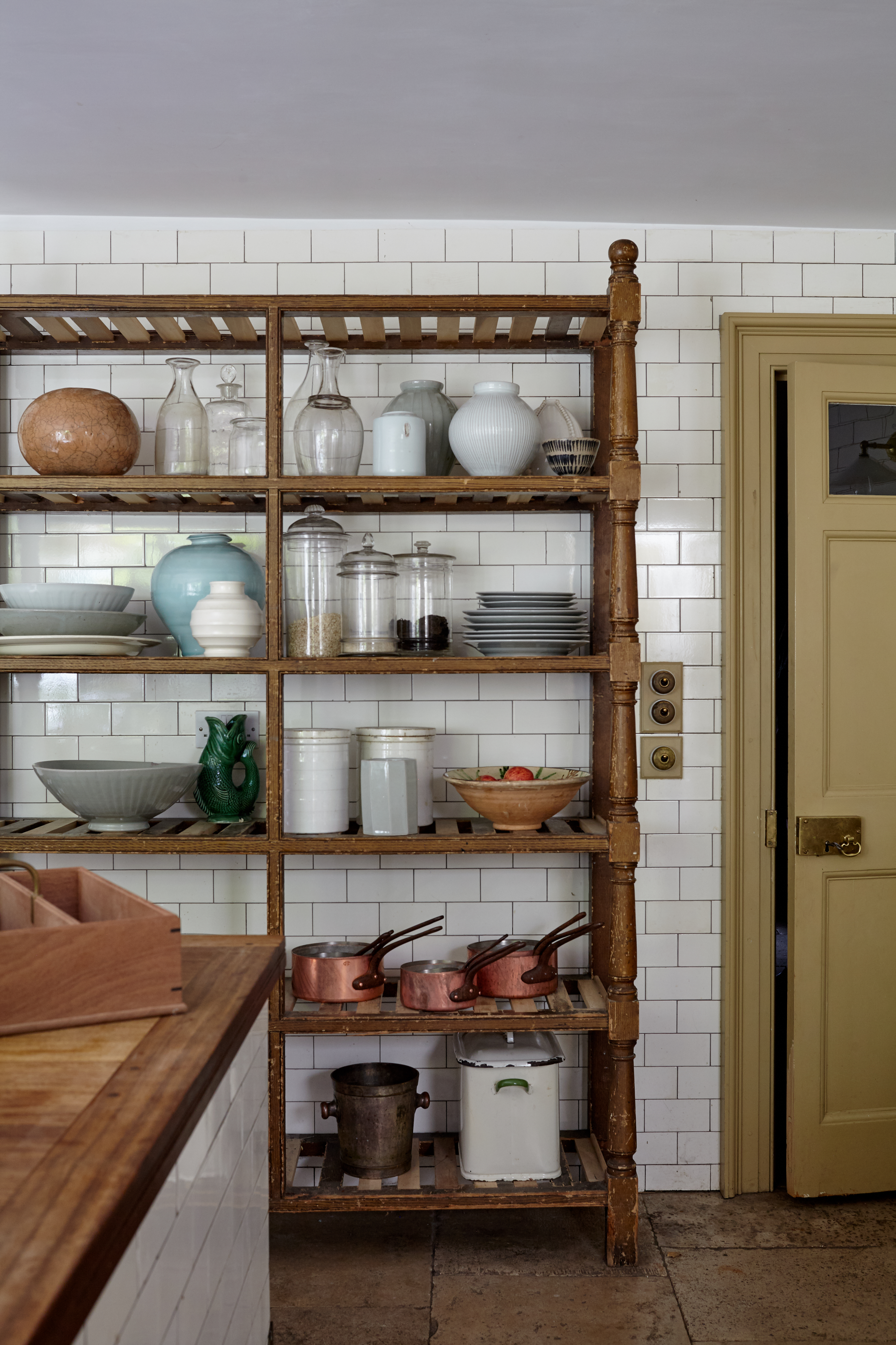 mDesign Dish Drying Rack with Wood Handles