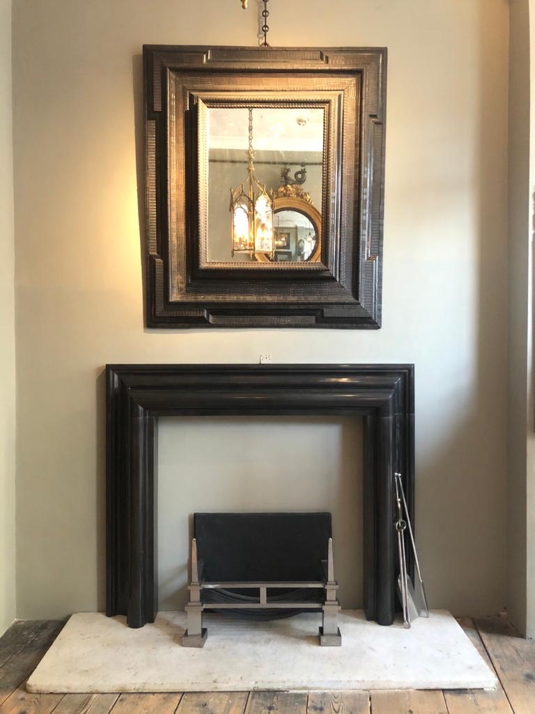 Introducing the Roma reproduction mantel in black marble.