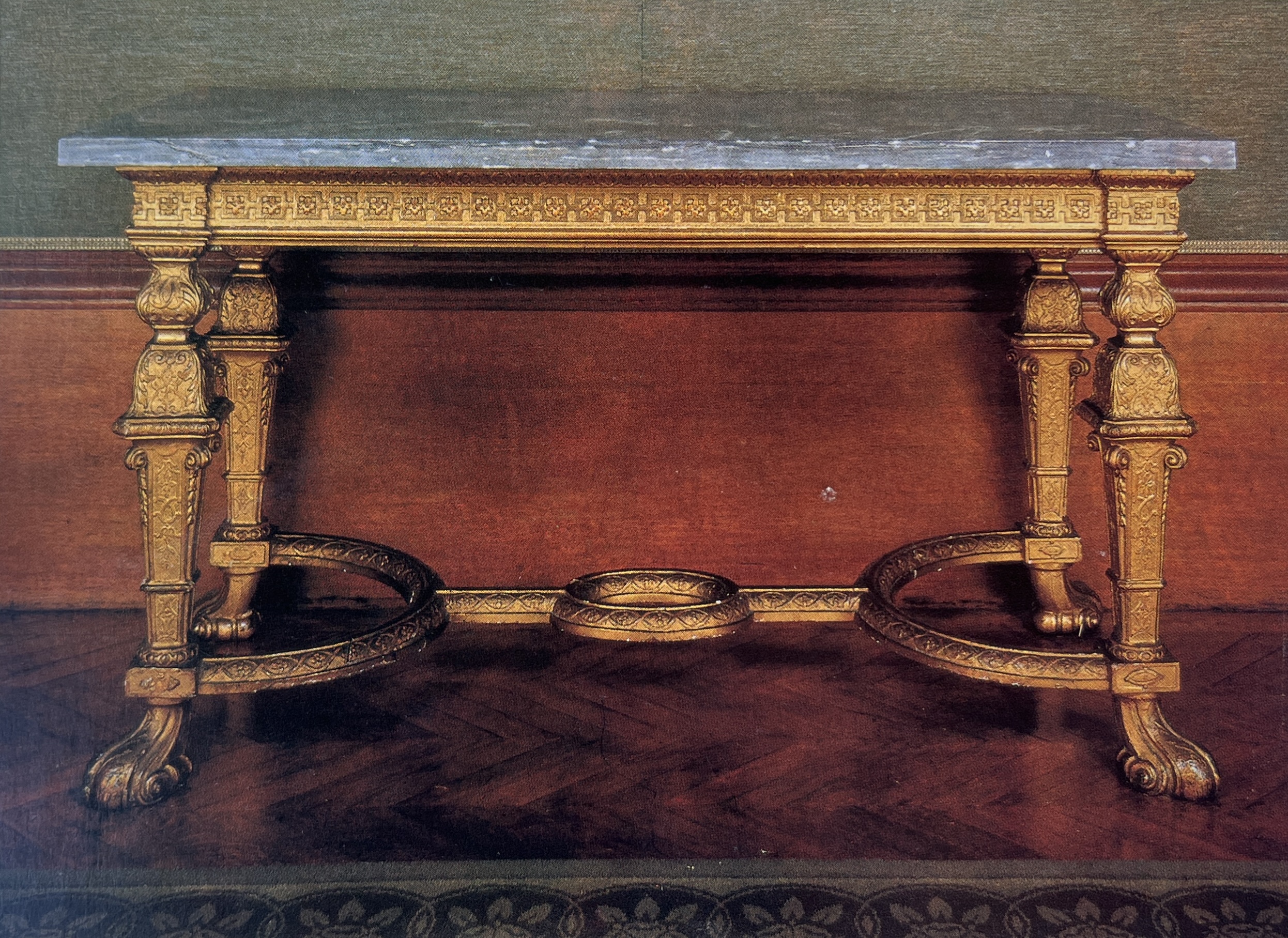 The original Queen Anne giltwood console table, taken from ‘For the King’s Pleasure' (Hugh Roberts, 2001, p. 264)